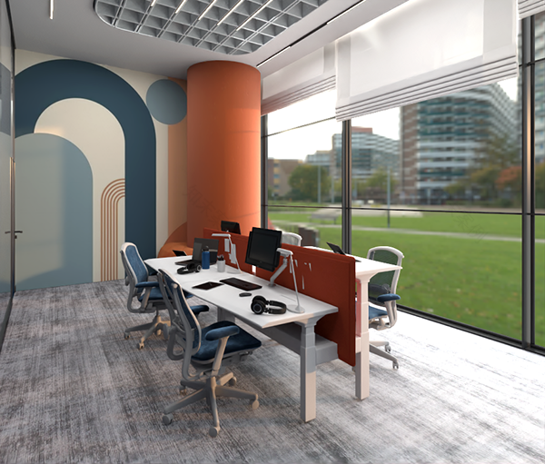 企业联合办公空间设计丨Helwan University-43