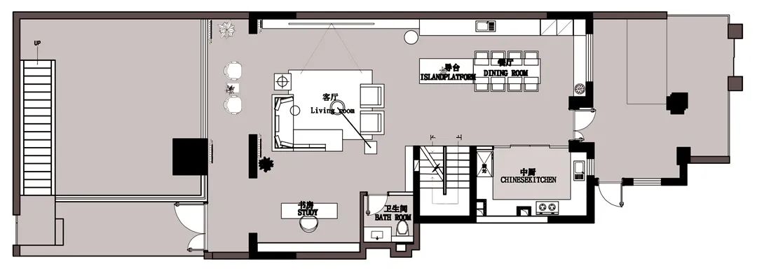 曲江大城400㎡现代别墅丨青马别墅空间设计-43