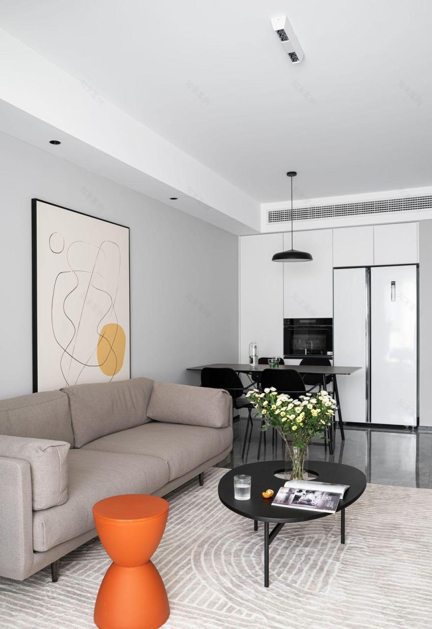 黑白灰简约小户型设计-12