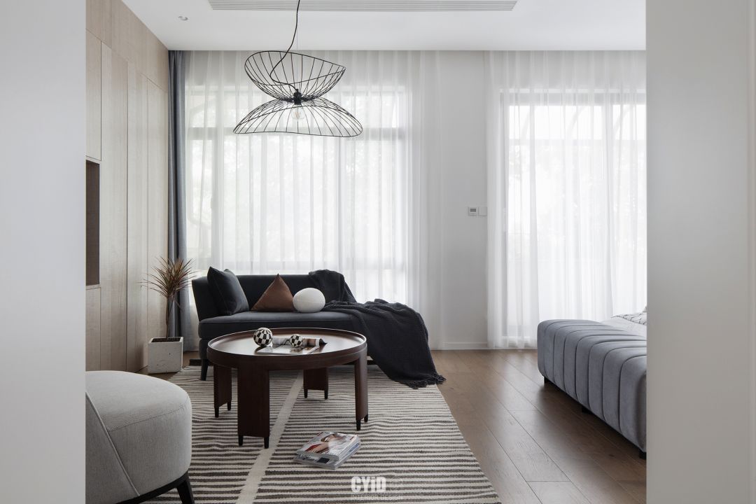 旋转艺术楼梯 x Mid-Century 家居风，打造治愈系生活空间-59