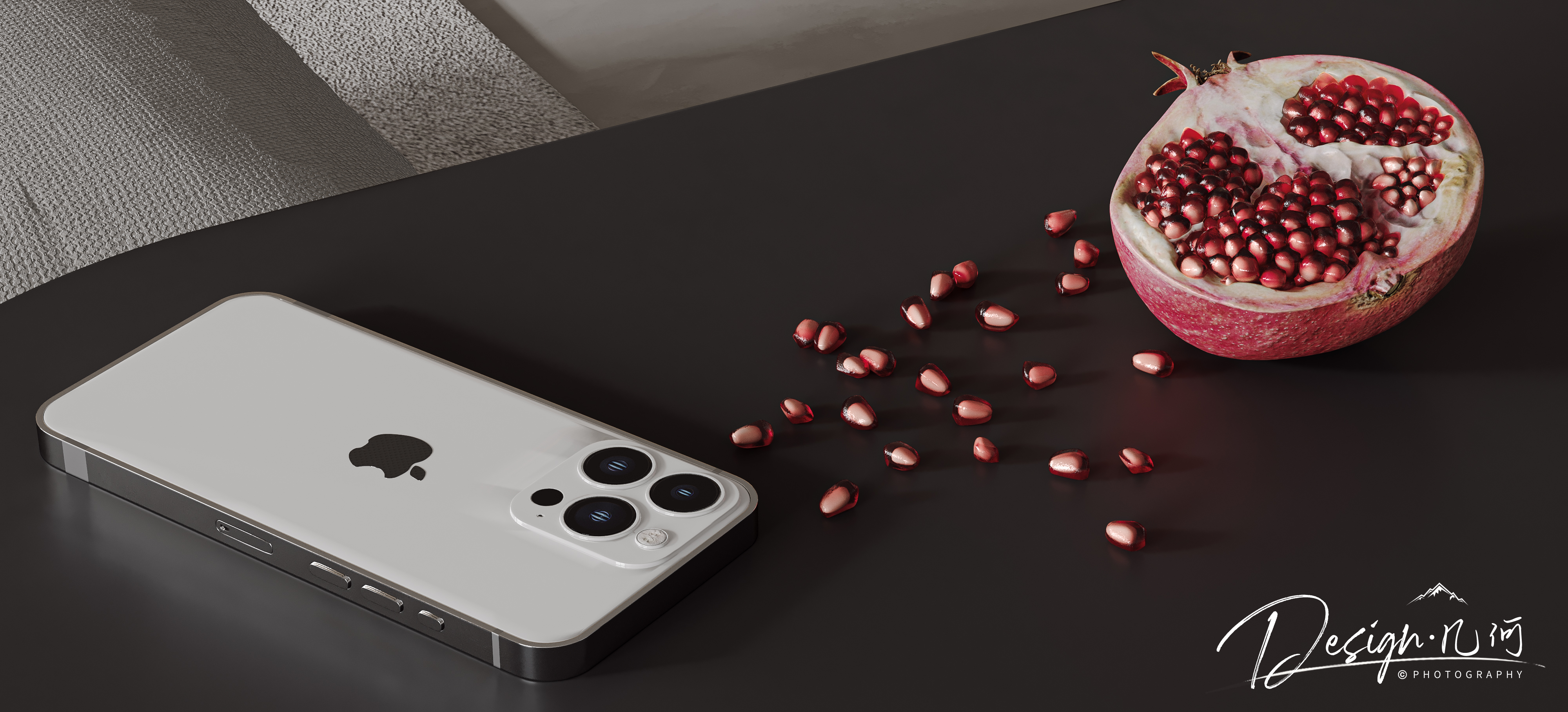 几何空间视觉表现 | 华润瑞府现代极简纯色客餐厅-13