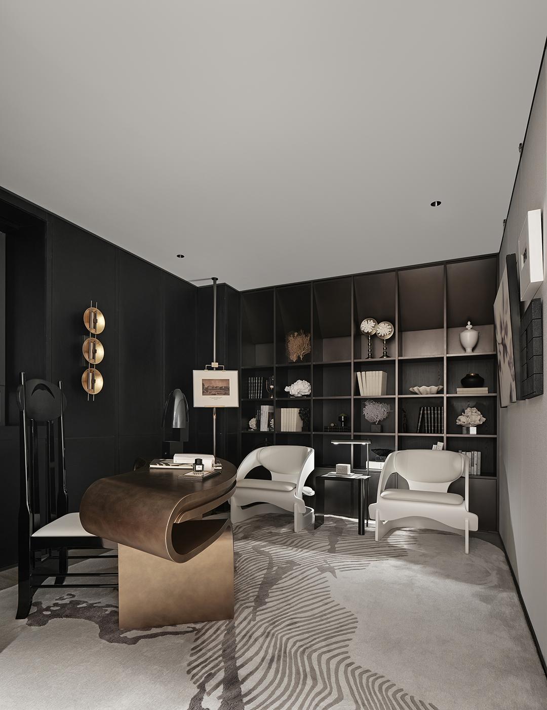 中海·大连十里观澜复式丨中国大连丨室内设计为深圳共向设计,软装设计为深圳共向美学-24