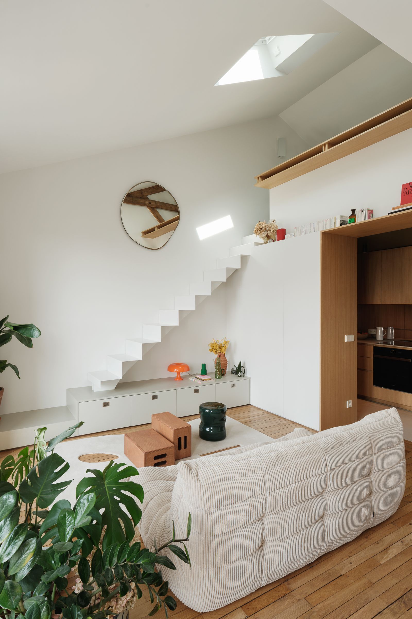 巴黎45平迷你复式公寓改造丨法国巴黎-13