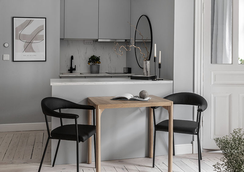 舒适北欧小公寓，灰色基调搭配温馨贝壳色调-13