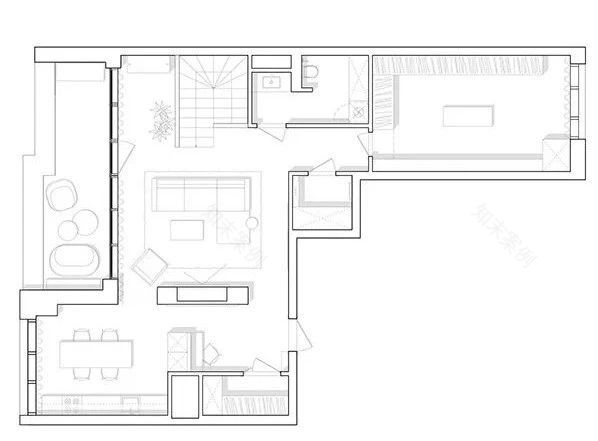 乌克兰基辅 200㎡复式住宅设计-2
