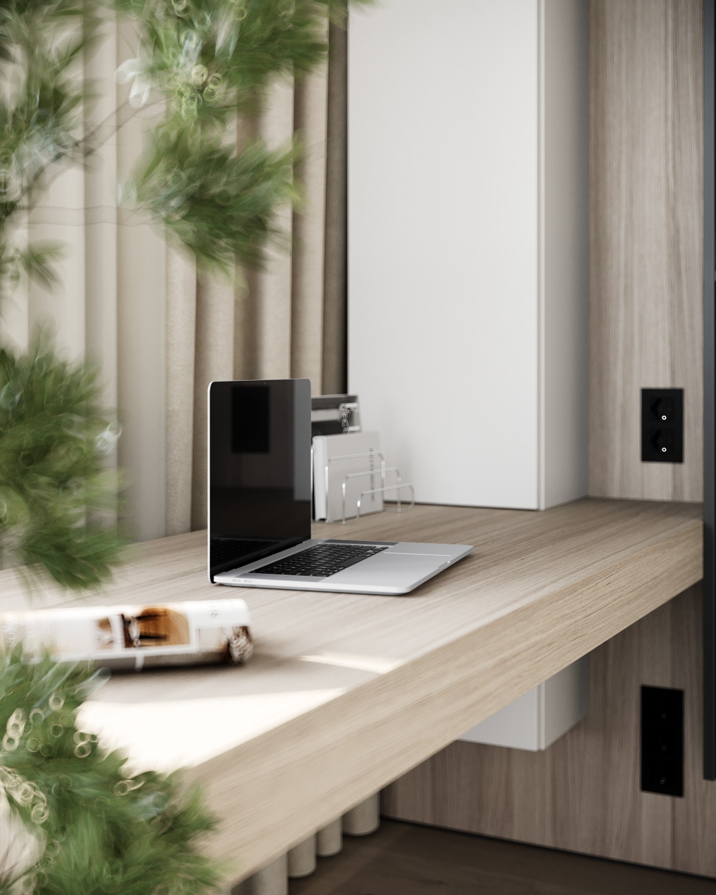 原木与绿色 打造出淡雅静气的住宅-18