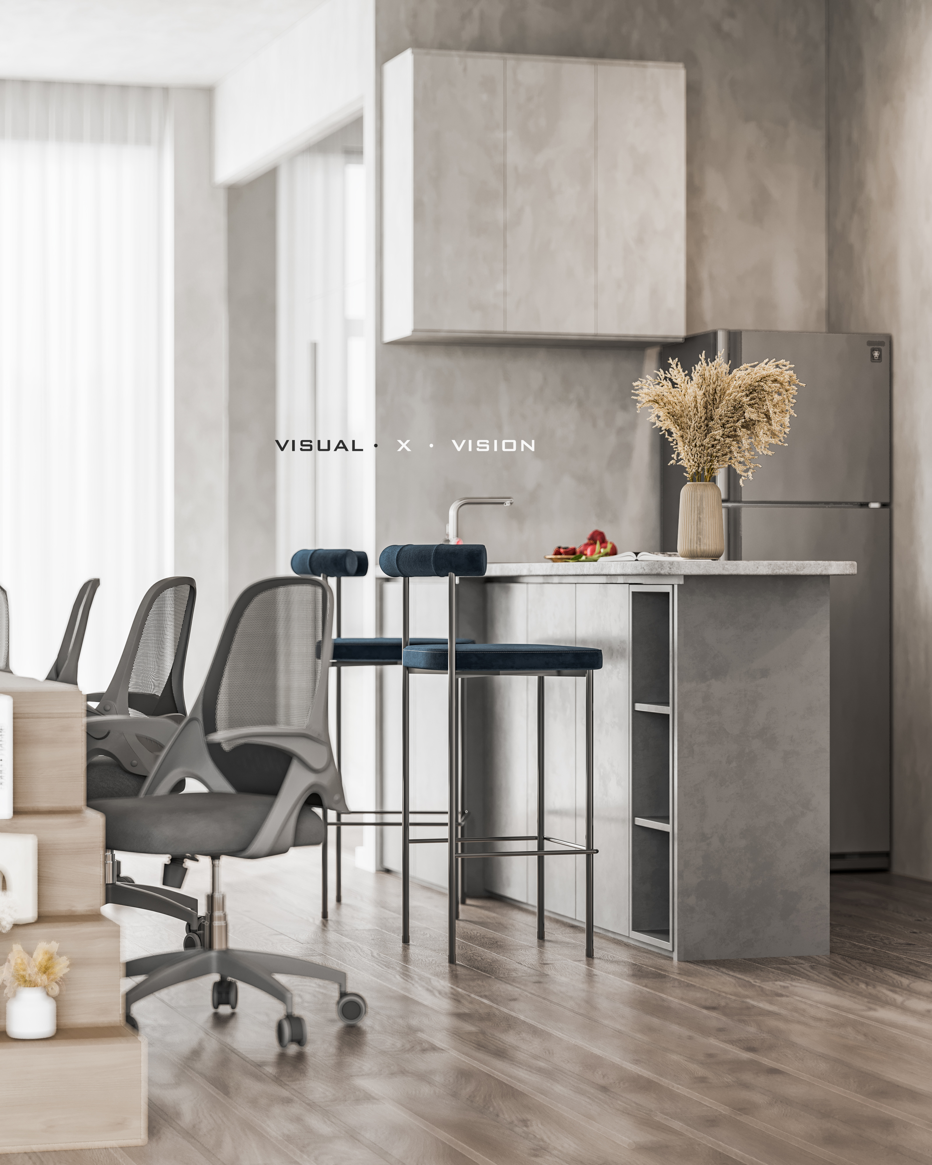 简约办公室设计，3Dmax2018 打造舒适空间-16