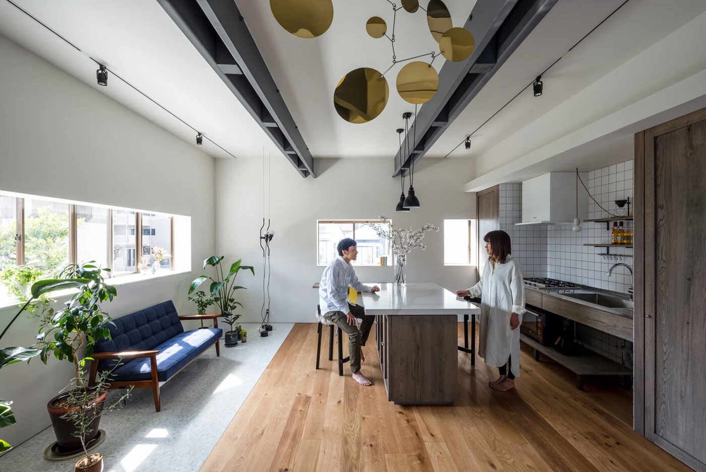 日本 LDK 空间改造 | 利用钢梁特点打造舒适生活环境-9