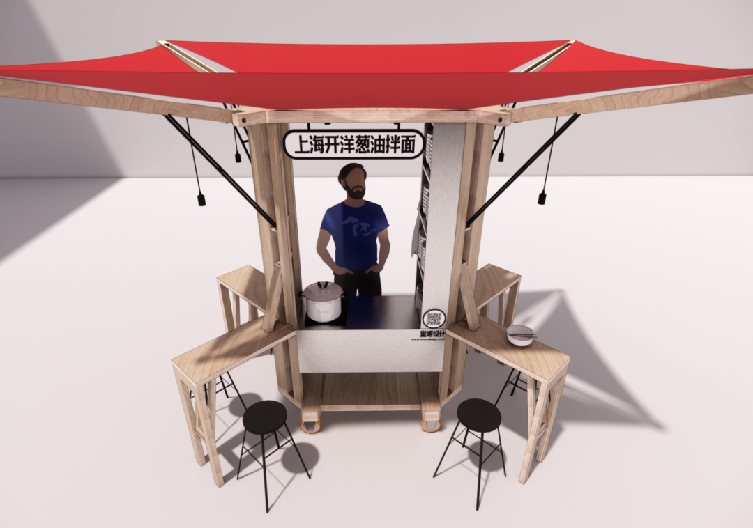 创意练摊计划 | 堂晤设计上海传统小吃“葱油拌面”面摊-48