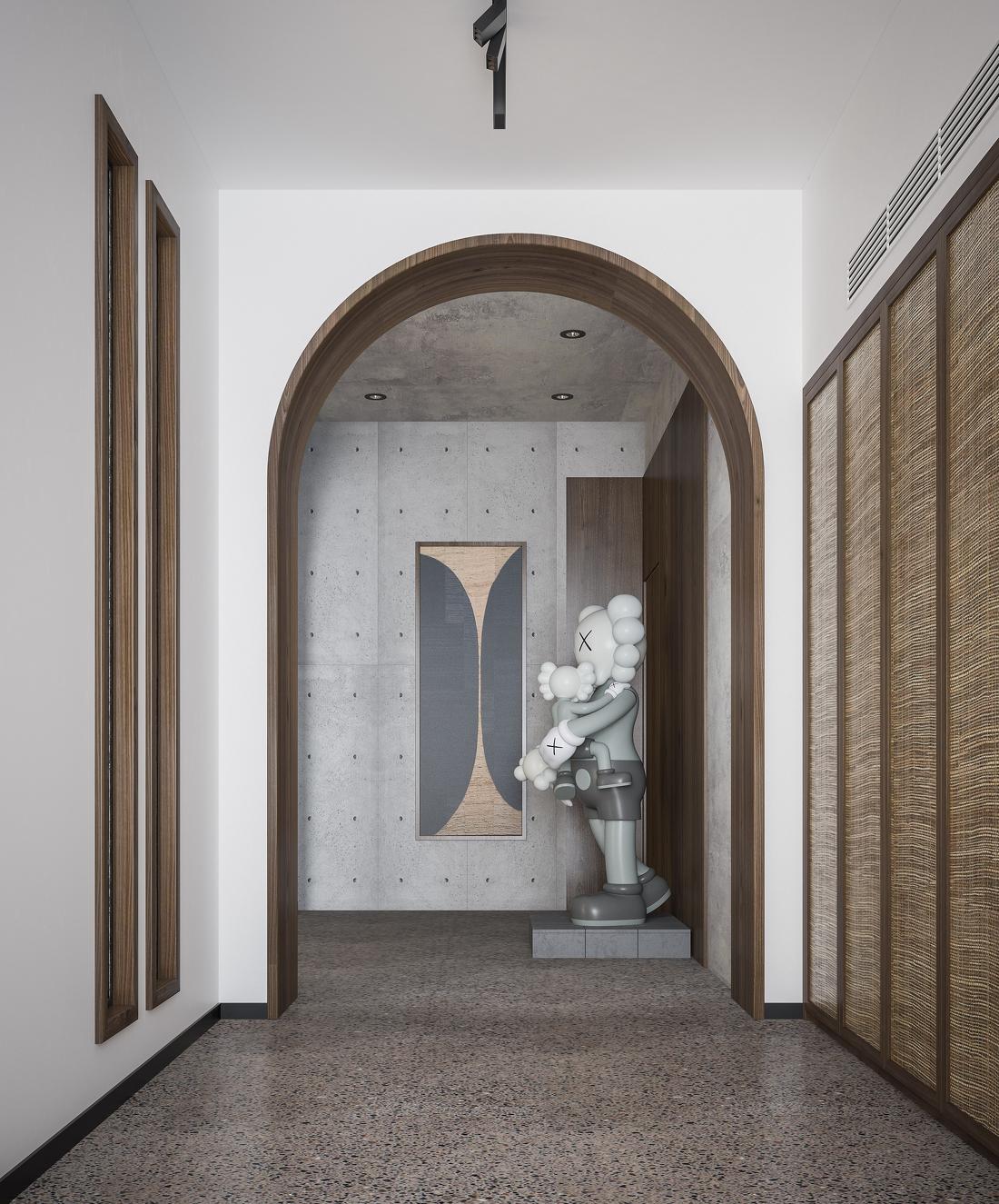 自然田园风侘寂别墅设计-24