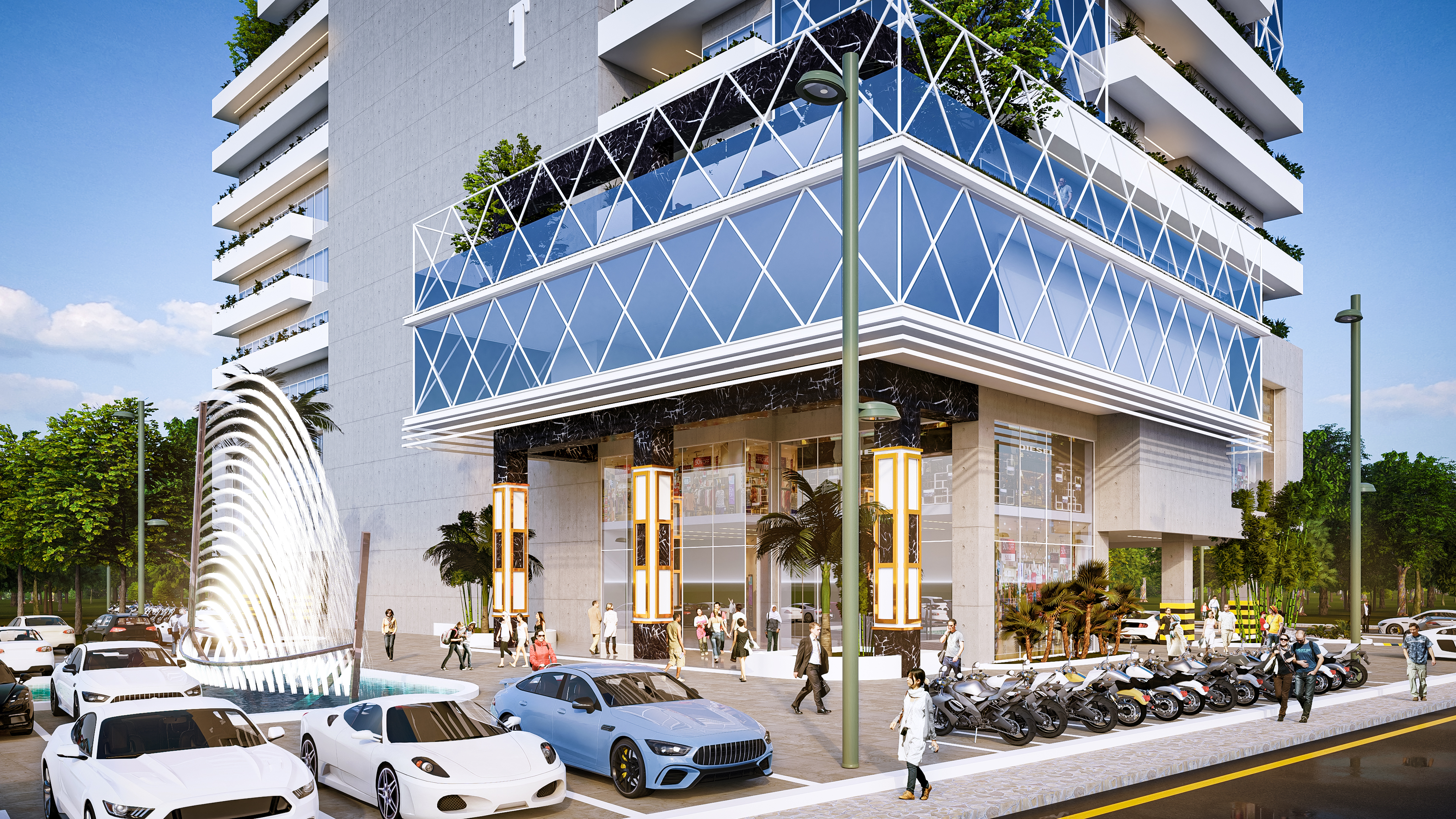 PMST混合用途中高层建筑外部设计-9