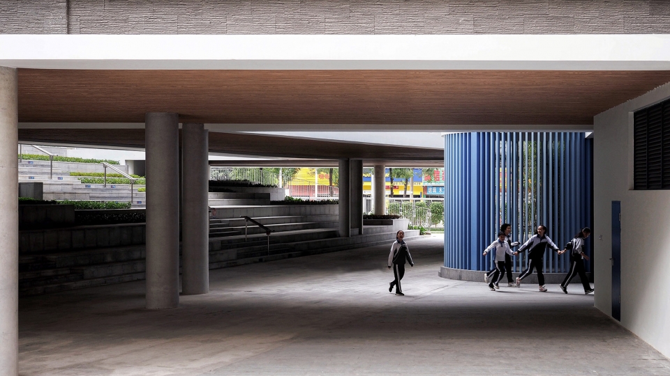 华中师范大学附属龙园学校 | 绿色校园，互动空间-56