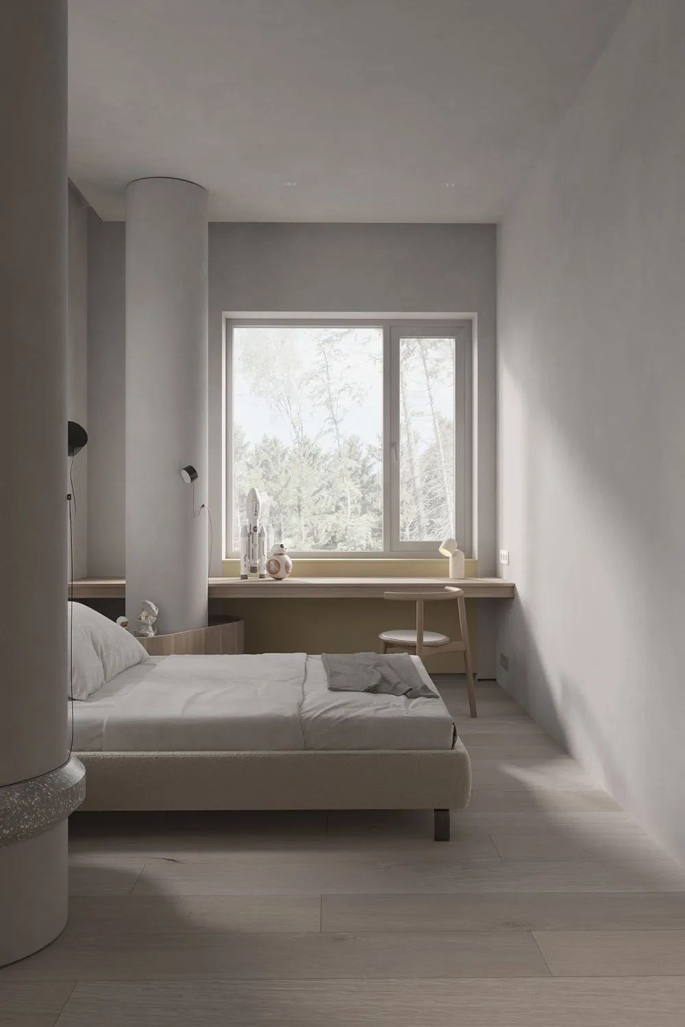 盐系简约,静美!灰白木色打造宁静家居空间丨星艺装饰广州总部-78