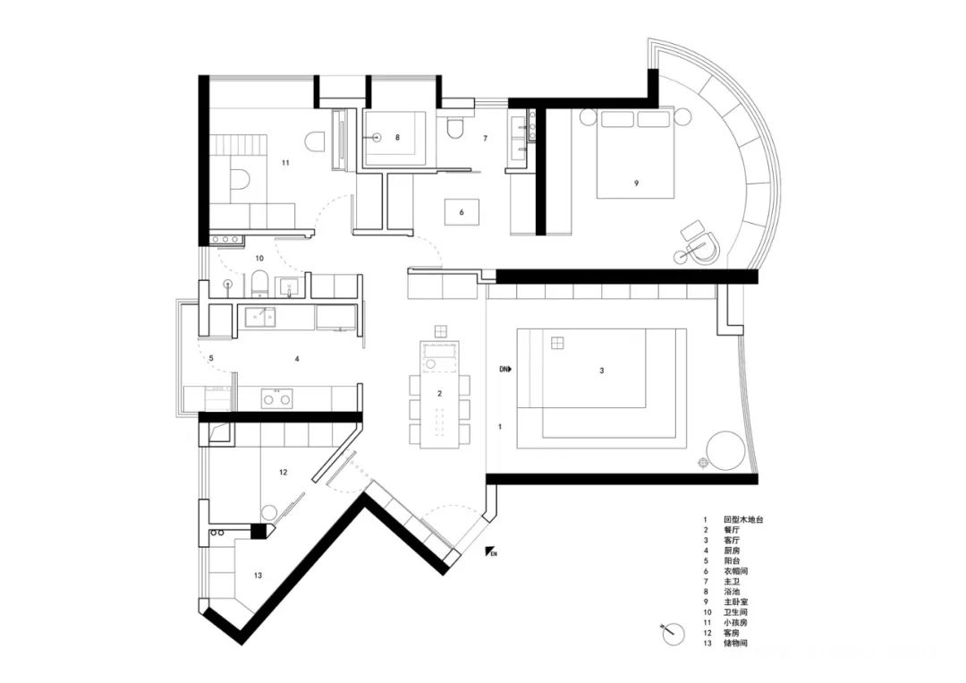 广州 150㎡极简纯白住宅 | 回木之韵-37