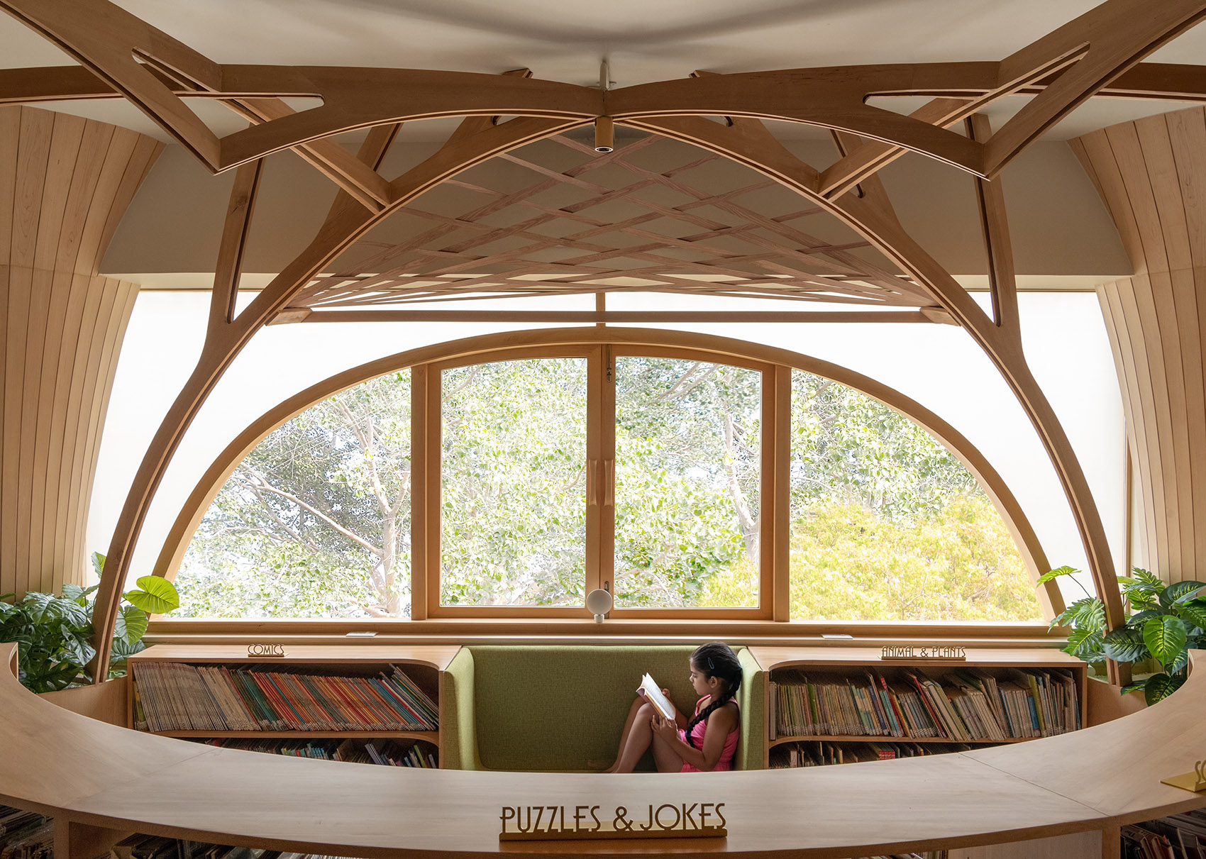 “知识森林”图书馆丨印度丨studio HINGE-11