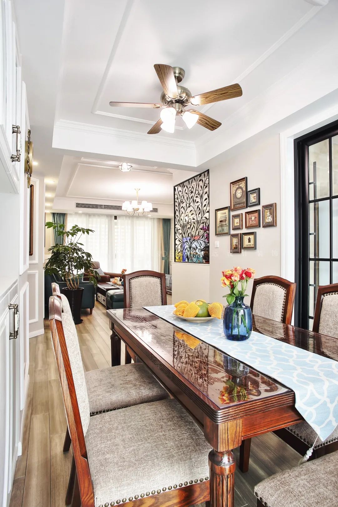 境远装饰 | 110㎡美式风空间,稳重典雅的舒适之家-38