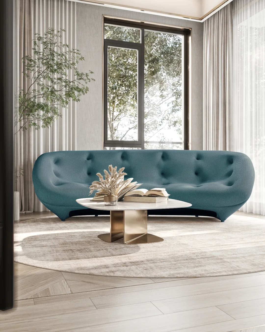 东湖苑蓝波湾别墅设计丨中国苏州丨上海陈尹周室内设计-68