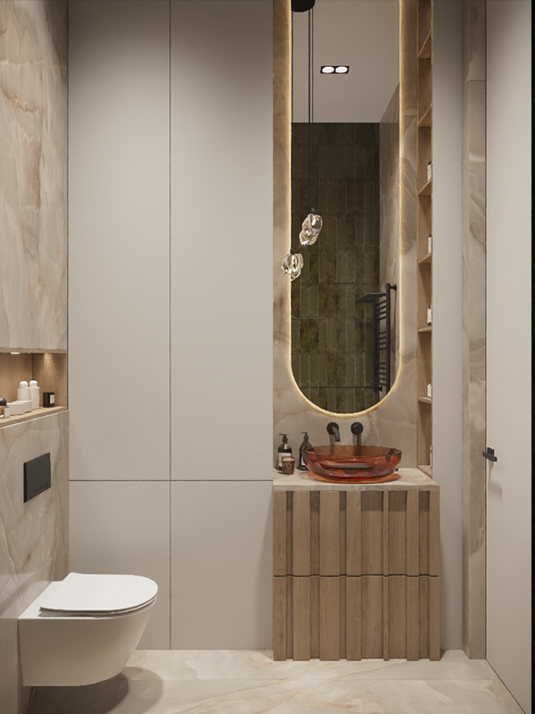 Современный интерьер с яркими акцентами-7