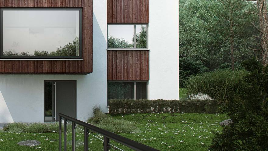 挪威森林中的现代住宅-10