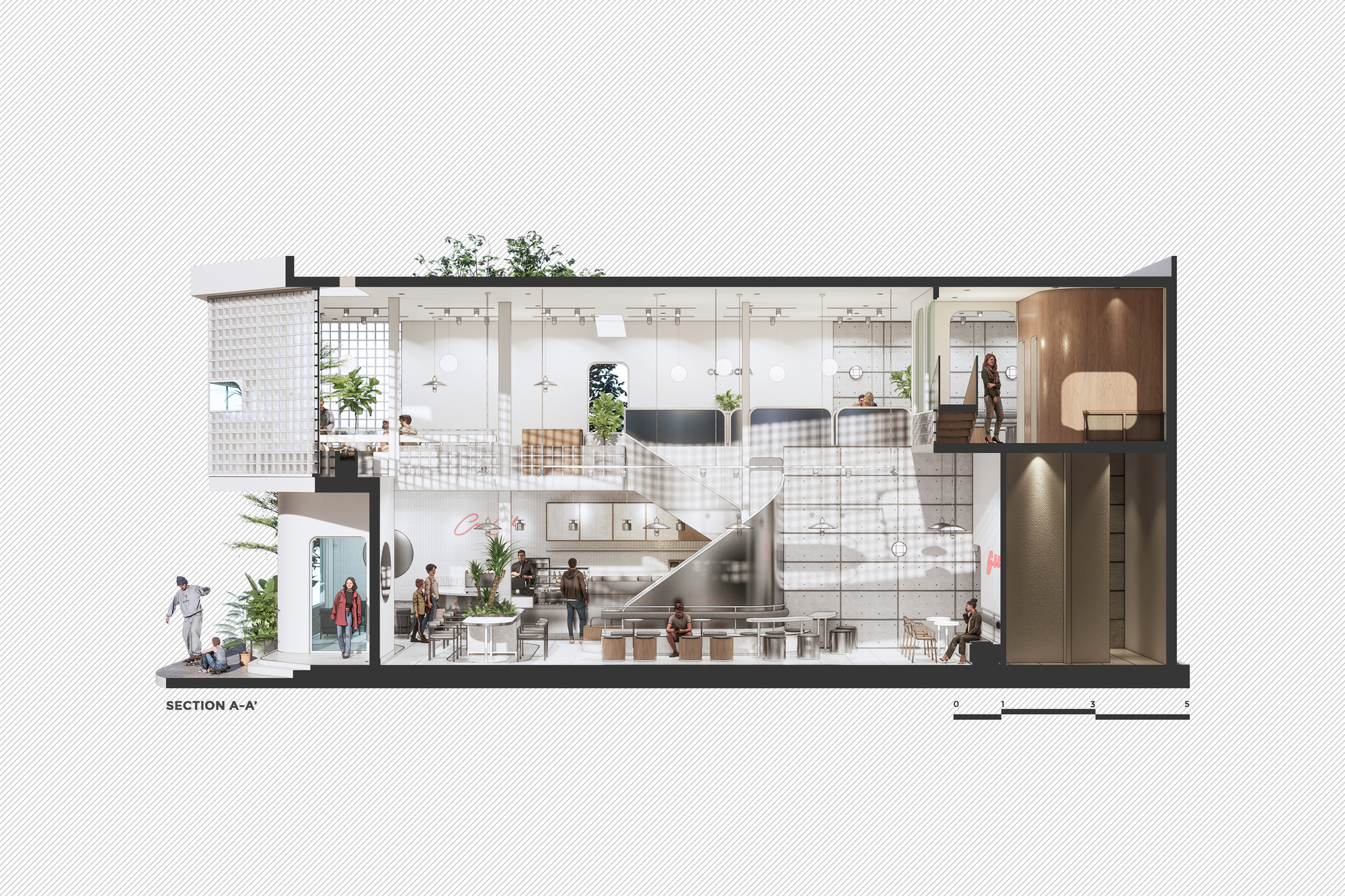 CoCo Cha 台湾茶和咖啡 – 白灯笼 | PT Arch Studio | 2023 | 越南-24