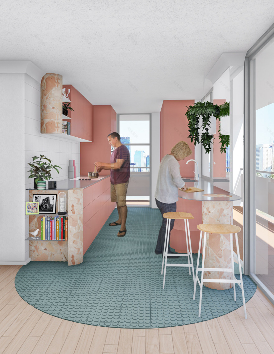 复古现代风公寓翻新 · 贝蒙特公寓改造丨澳大利亚布里斯班丨KIN Architects-20