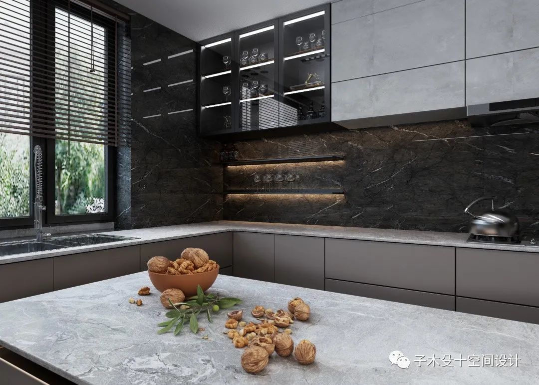 黑白灰极简大宅丨中国吉林丨子木殳十空间设计-31