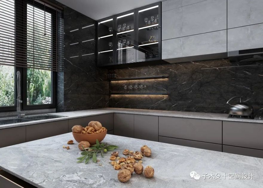 黑白灰极简大宅丨中国吉林丨子木殳十空间设计-31
