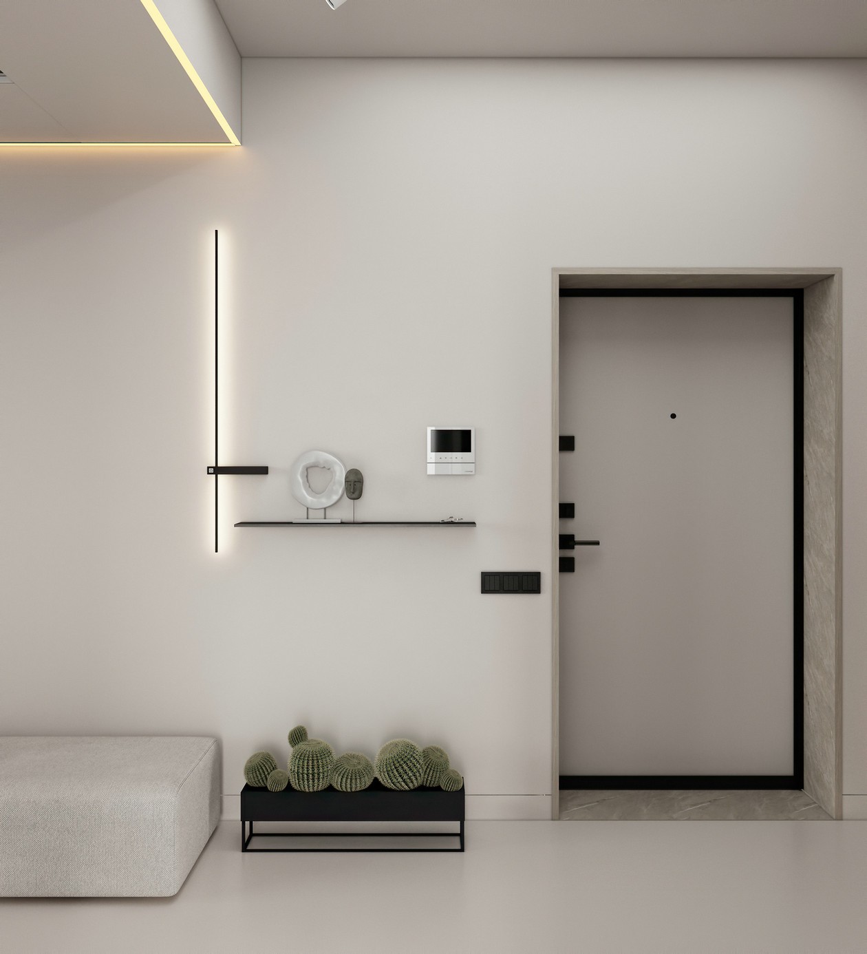 浅色系公寓设计 简单设计就很有格调-0