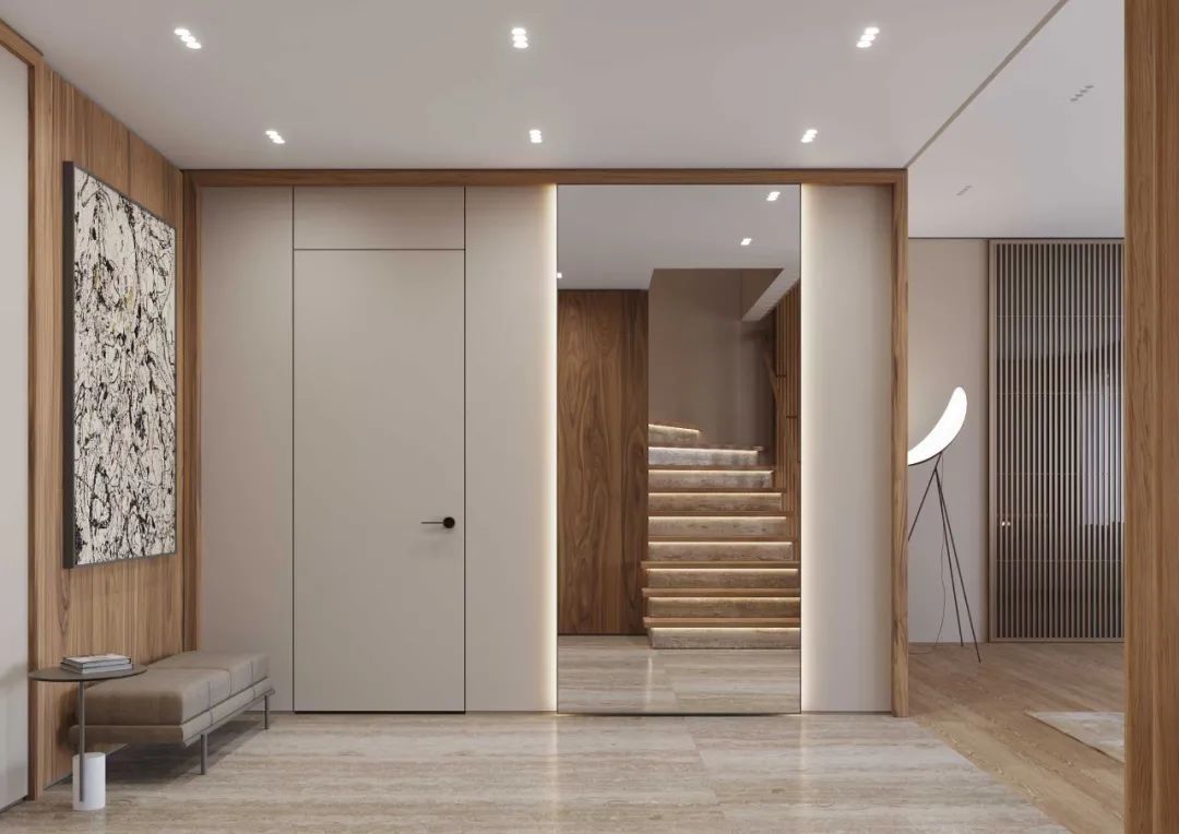 胡桃木打造现代简约豪宅丨Ab Architects-18