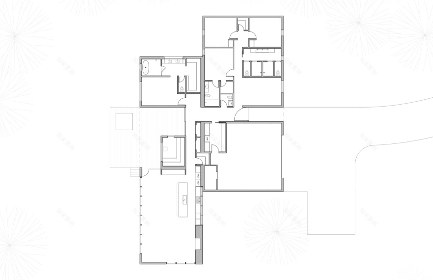 冰川纵横交错山脉灵感度假屋设计丨美国蒙大拿丨蒙大拿州建筑师卡文 科斯特洛,牧场矿山-32