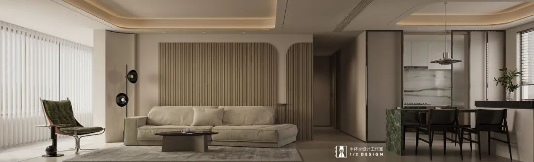 宁波融创慈澜府法式极简风室内设计丨中国宁波丨半杯水设计工作室-0