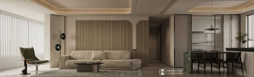 宁波融创慈澜府法式极简风室内设计丨中国宁波丨半杯水设计工作室-0