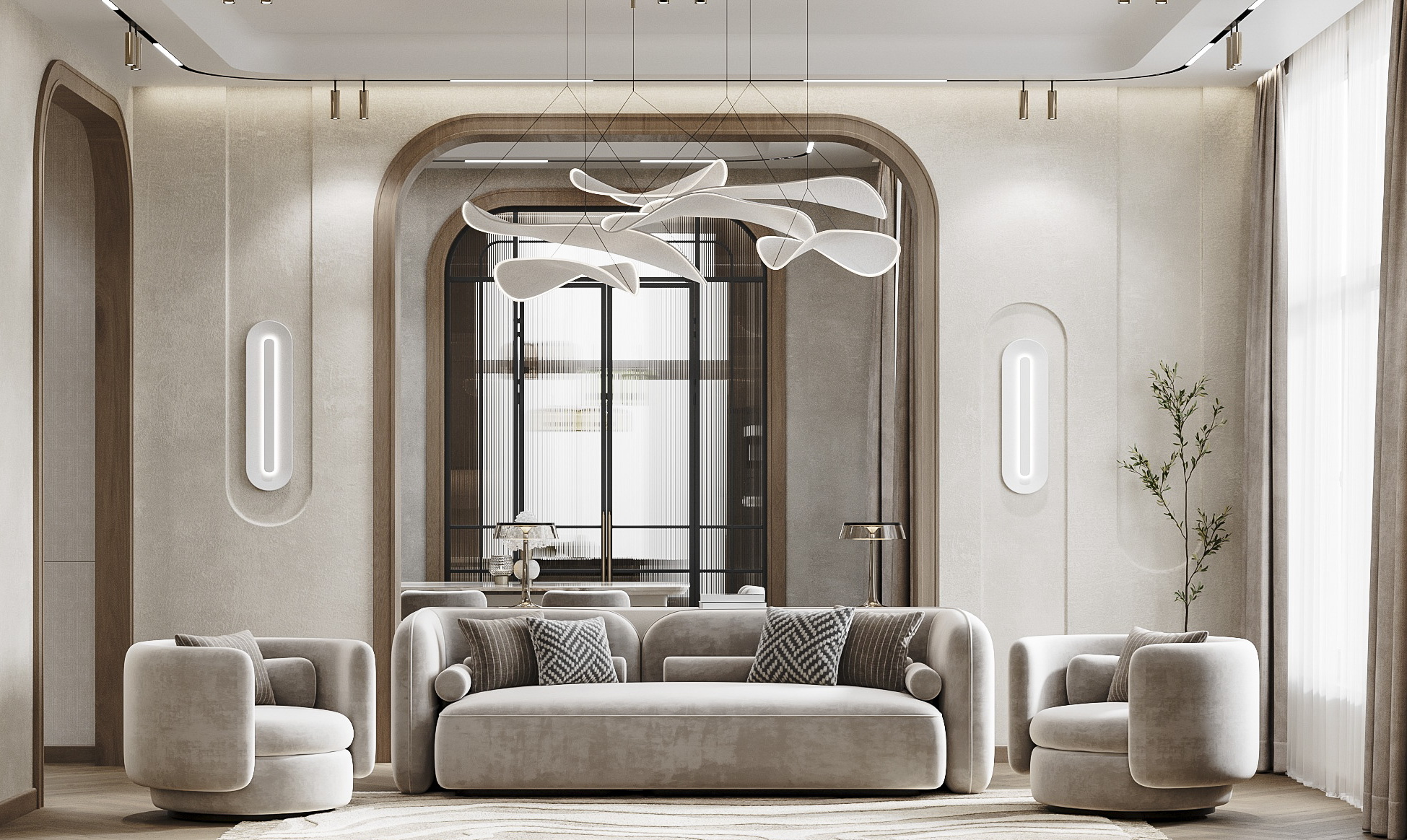 Гостиная + столовая зона-0