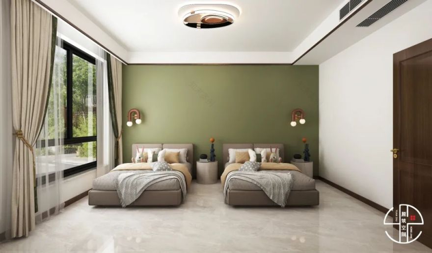 新中式风格 · 红星天铂晗园叠拼住宅设计丨原筑空间孙丽娜设计组-48