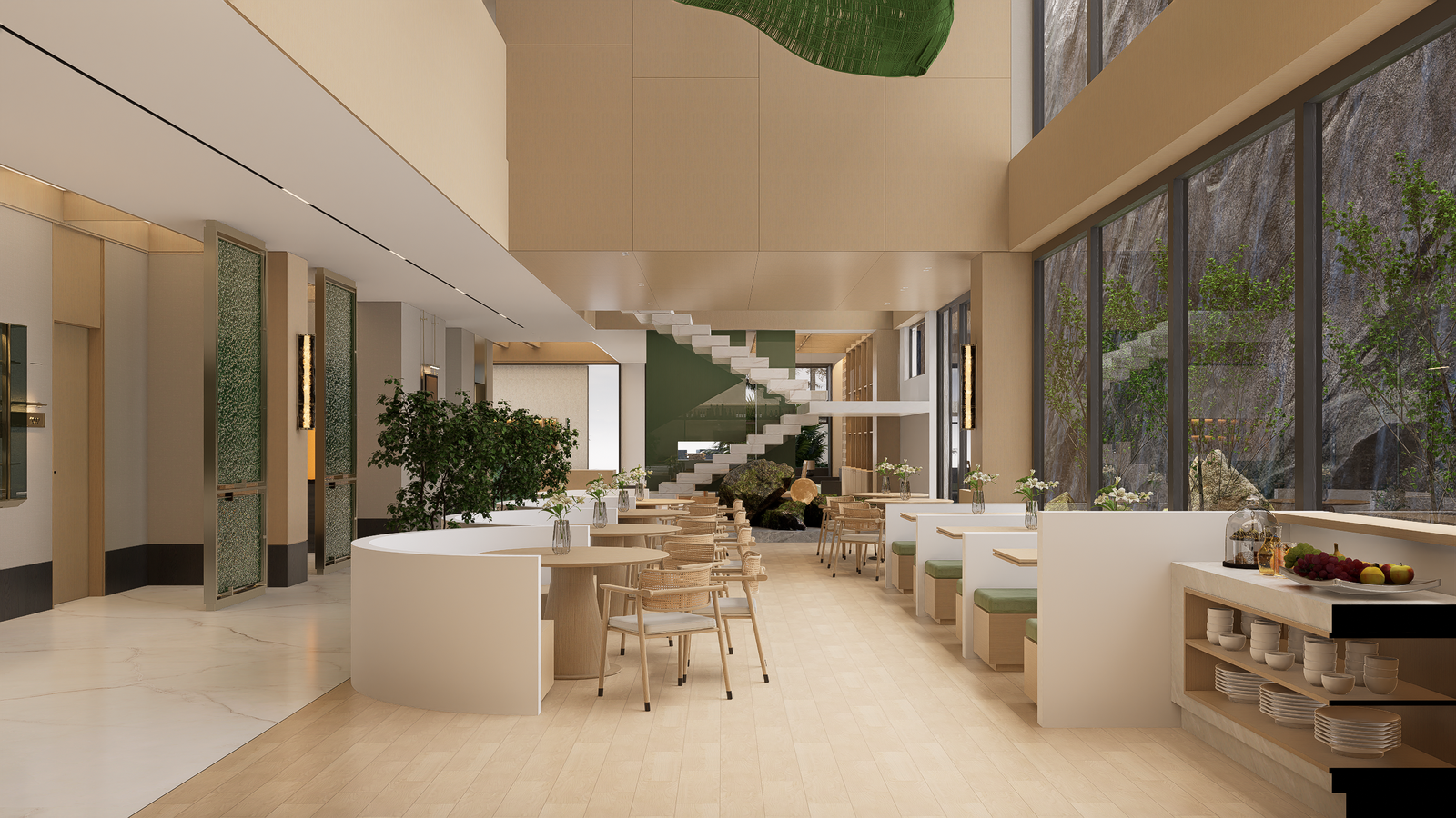 现代原木民宿&酒店设计效果-2