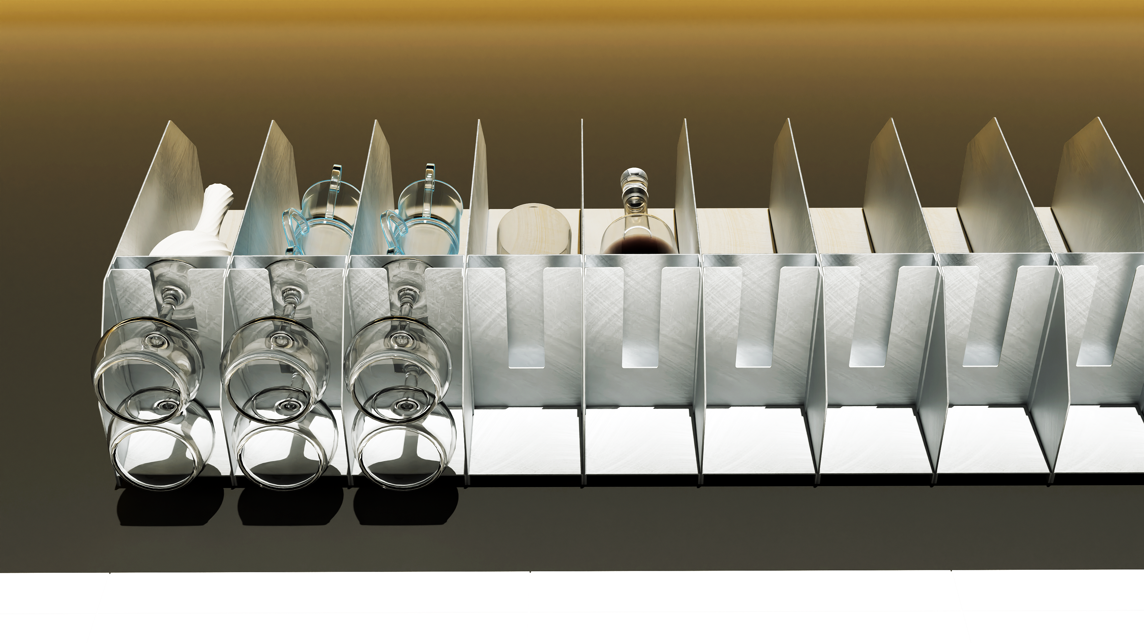 Metal shelf, ANIMATION-5