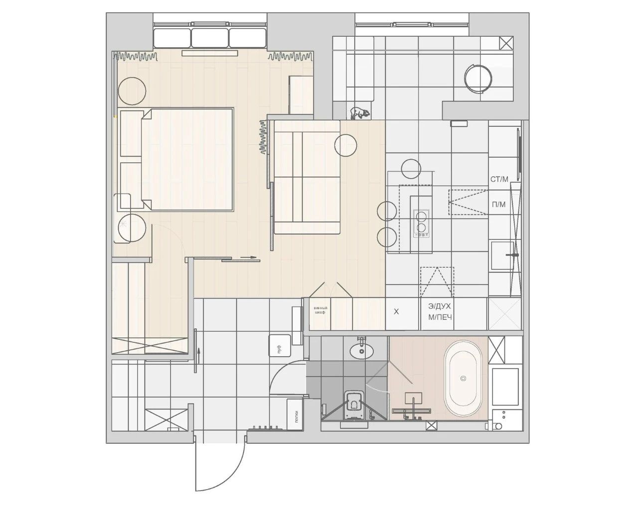 54㎡小宅室内设计丨Buro 2D Studio-6