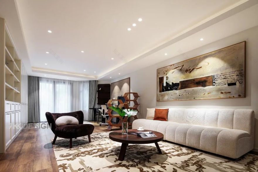 上海 145㎡美式双入户无主灯设计宅丨中国上海丨7KK DESIGN-16