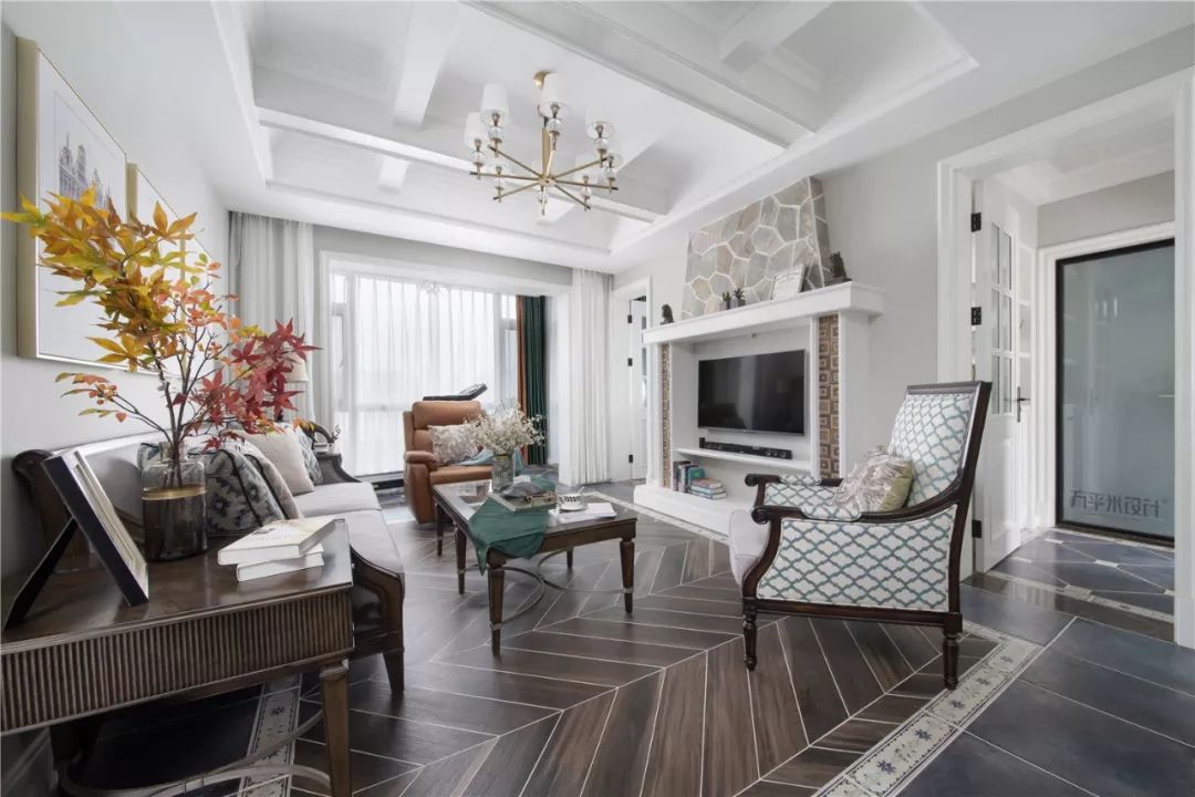 方平米设计 | 现代美式实景新作《相遇缇香》-0