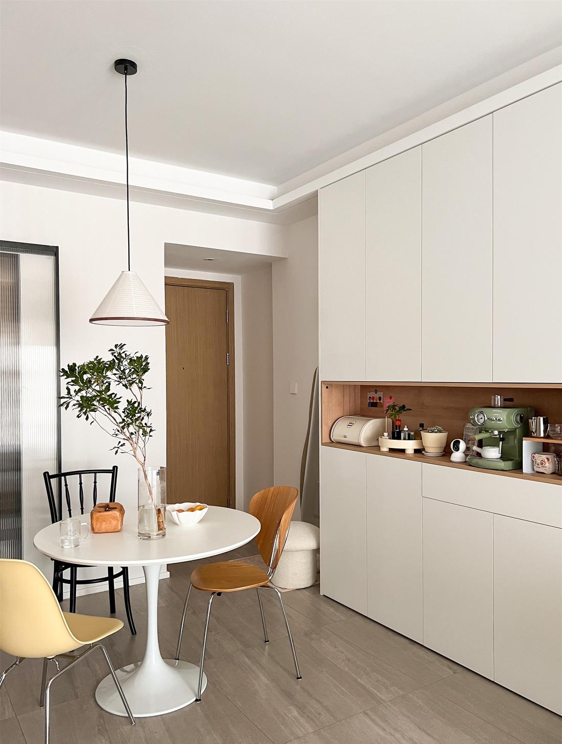 奶油北欧风精装房改造,90 后新人的温馨二人居-23