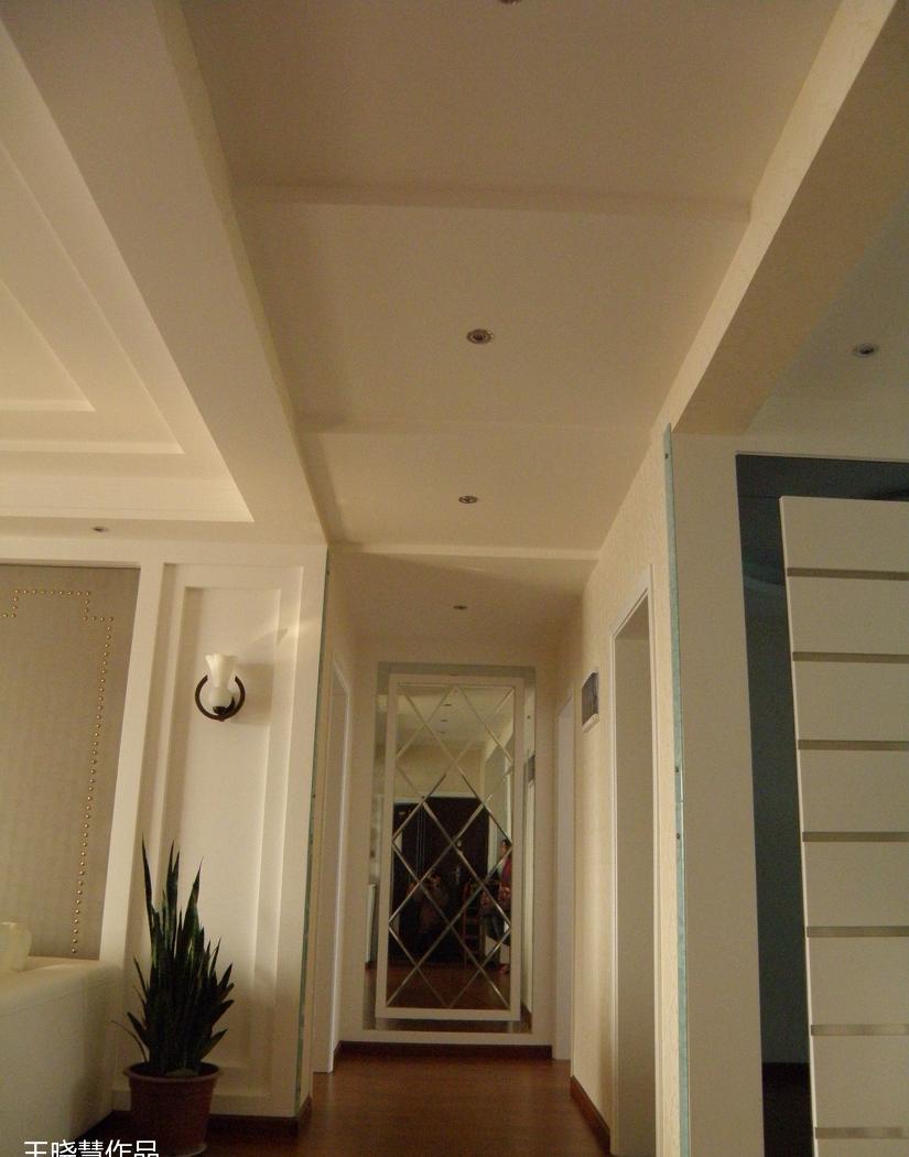 
实景案例一简欧软包隐形门电视墙 -4