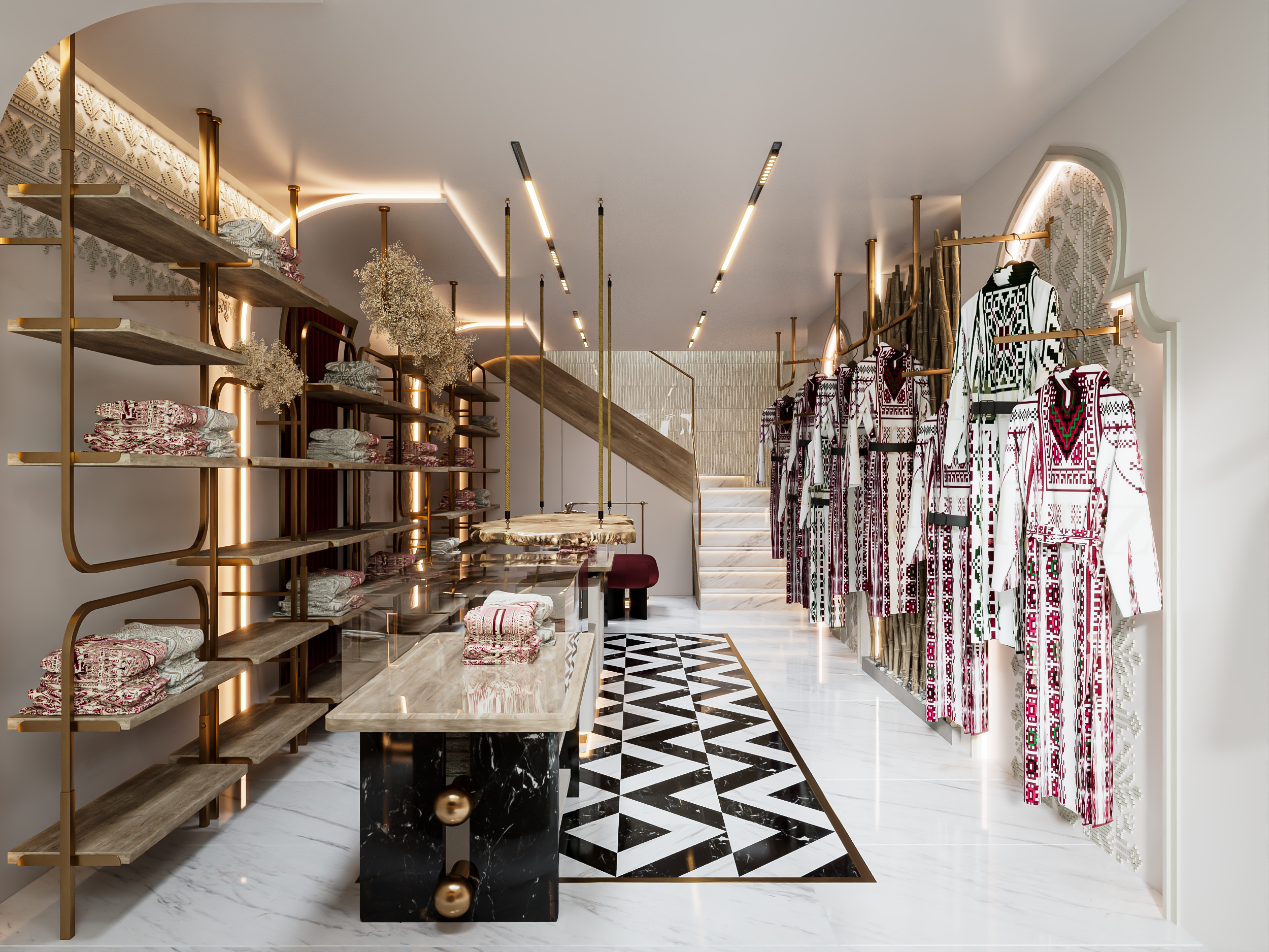 传统服装店设计丨SARA ALNAIM-3