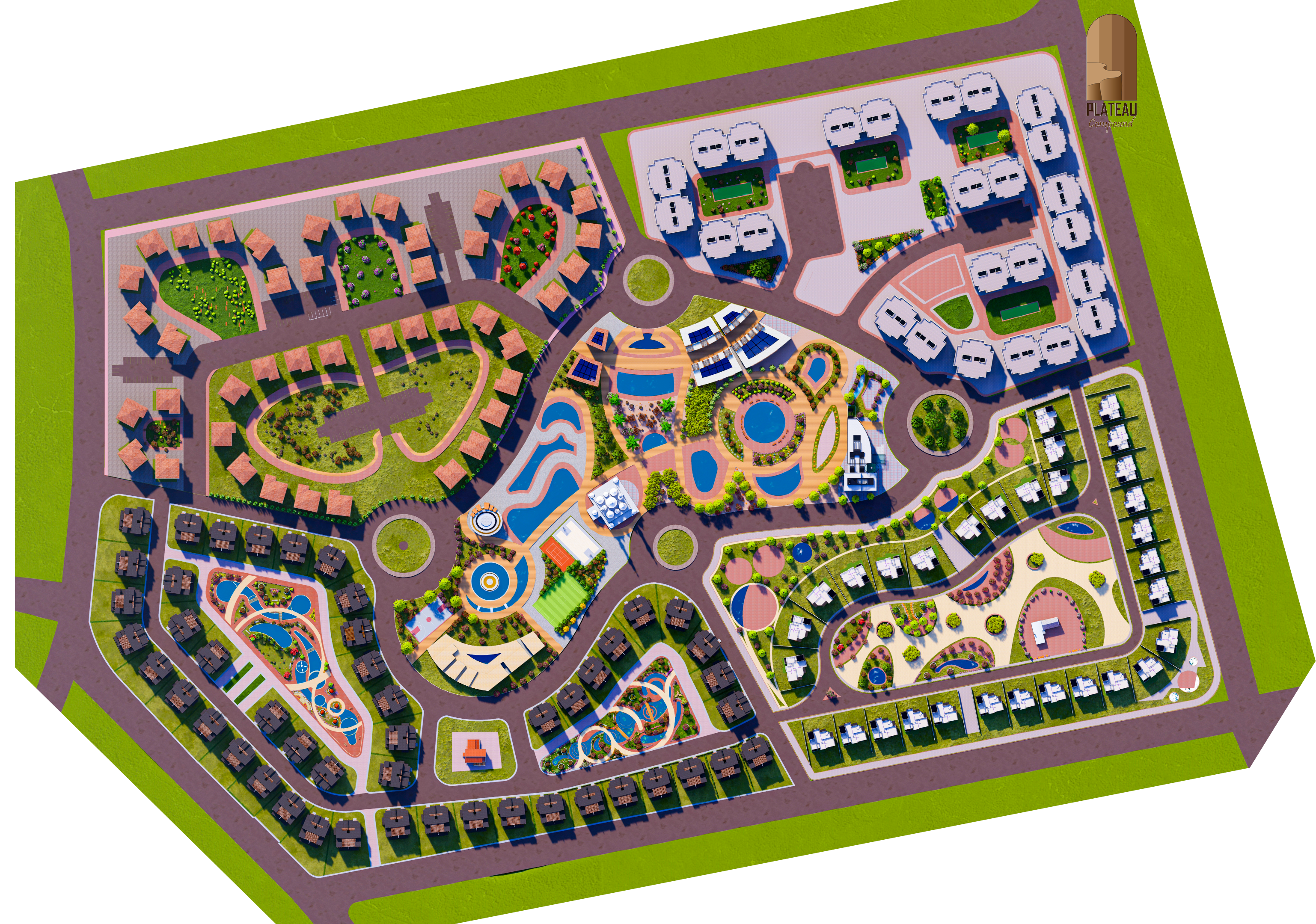 Housing Project - تصميم مجاورة سكنية-1