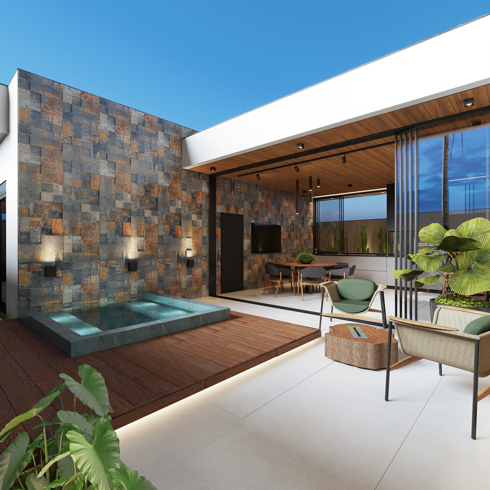 Espaço Gourmet com Hidro Elevada - URB ARQUITETURA-7