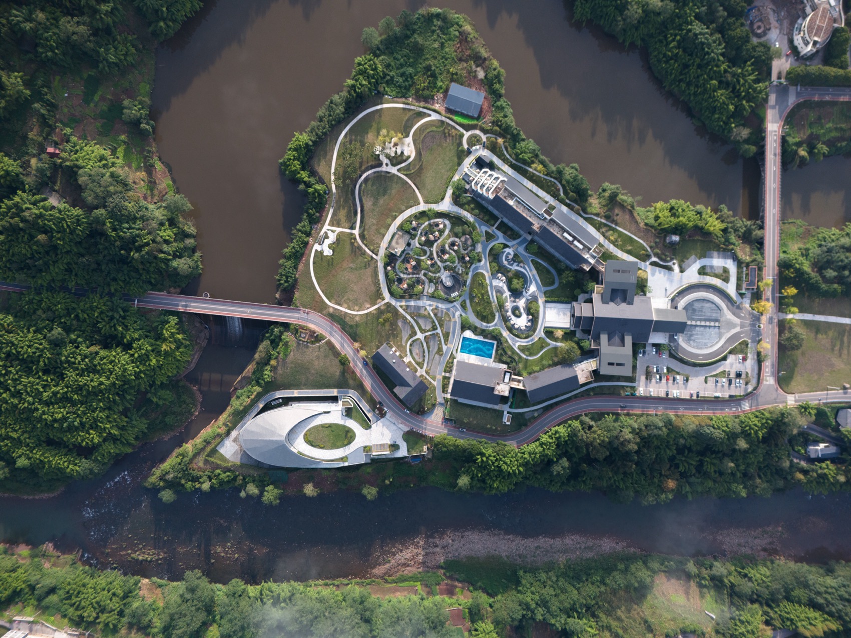 四川雅安周公山楠水阁温泉酒店会议中心丨中国雅安丨山间建筑-30