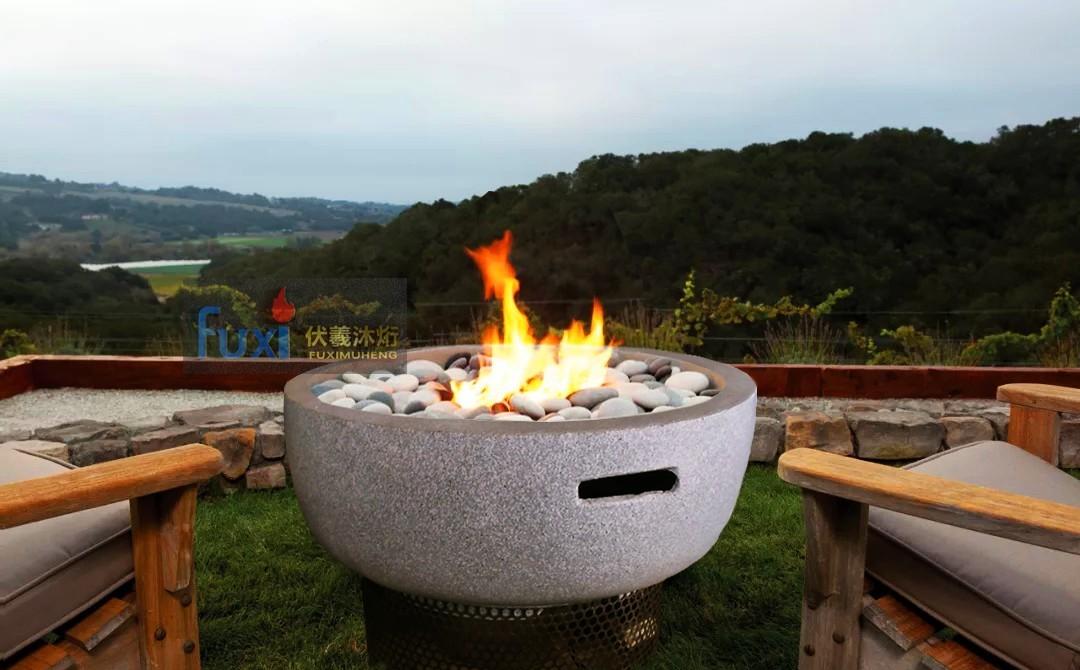 日本户外防水伏羲雾化壁炉设计-14