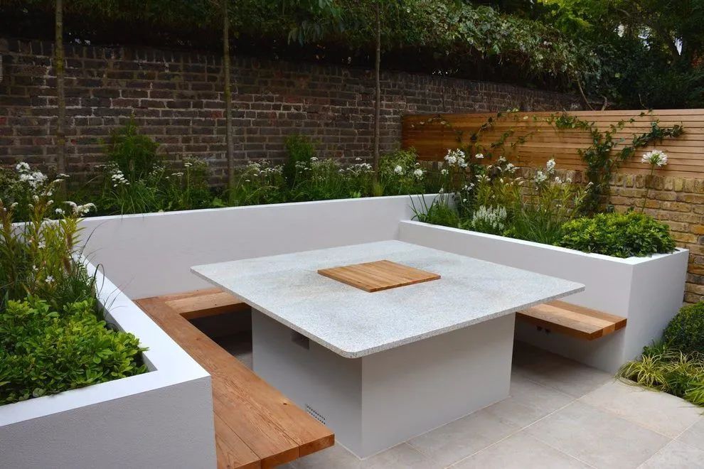 诗画般的庭院卡座设计-18