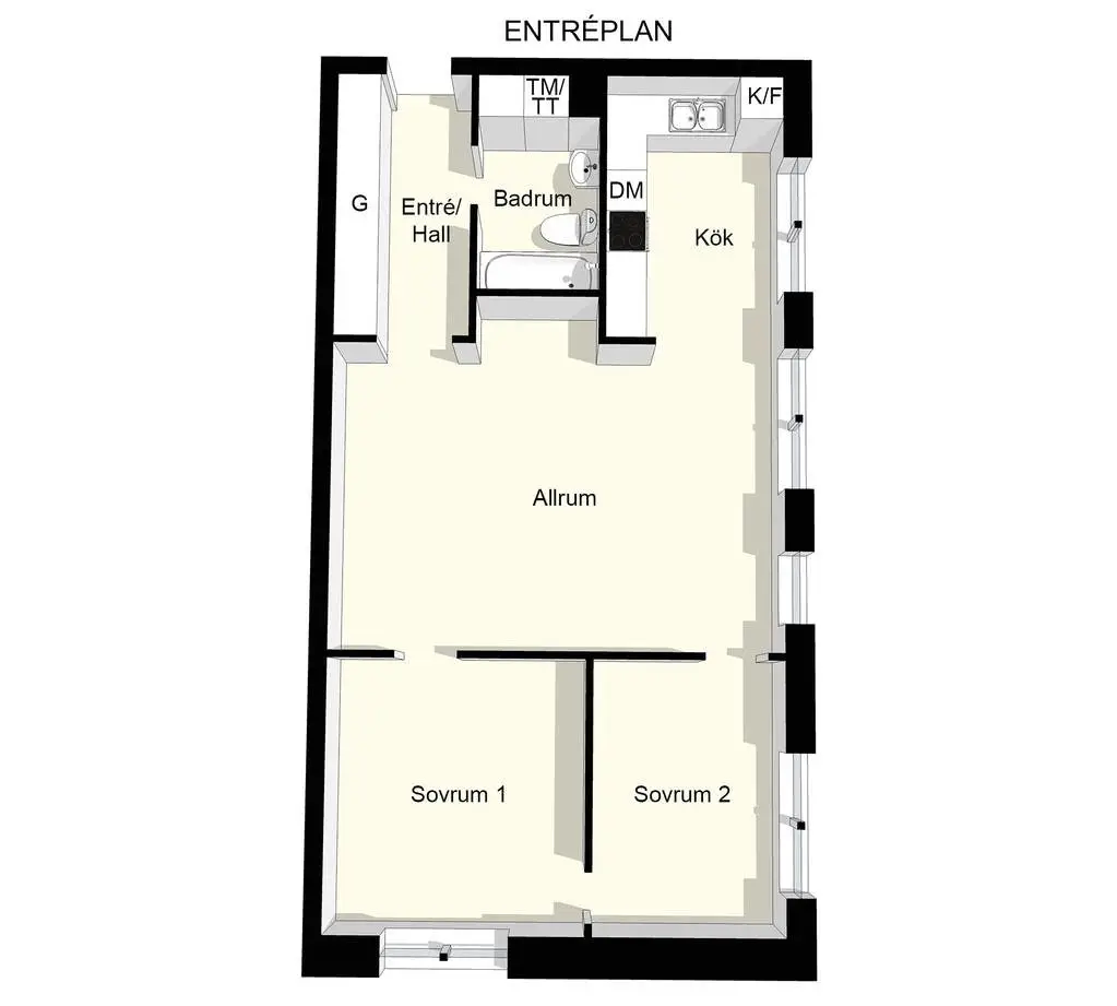 斯德哥尔摩独特公寓 | 三重阁楼设计,极富创意与空间感-26