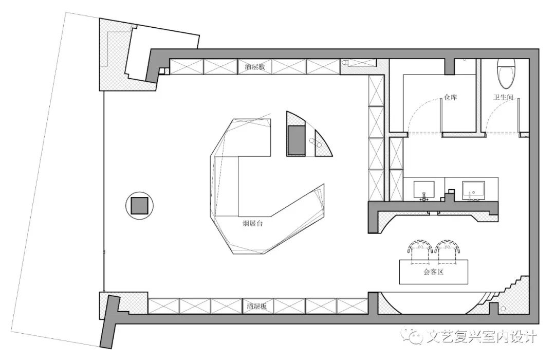 一加烟酒丨文艺复兴室内设计-35