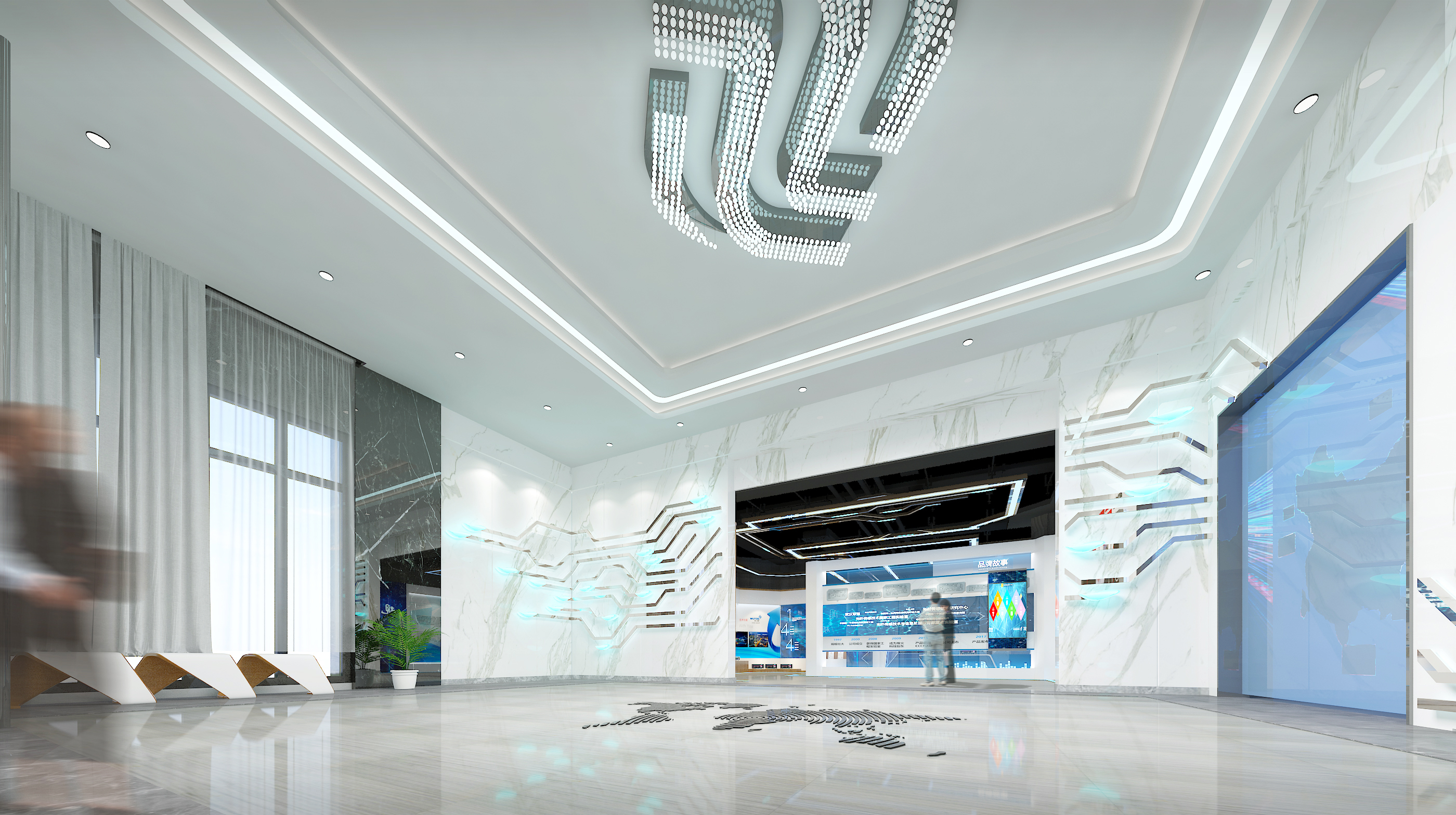 武汉某光电企业展厅-1